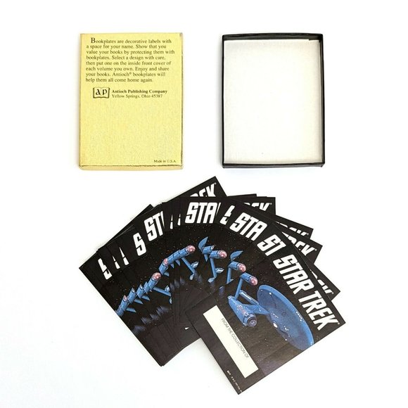 Star Trek Enterprise Self-Stick Bookplates 30 Cards Antioch Publishing Company - Picture 1 of 4